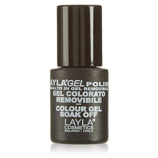Layla cosmetics laylagel polish smalto semipermanente per unghie con lampada uv, 1 confezione da 10 ml, tonalità suavemente