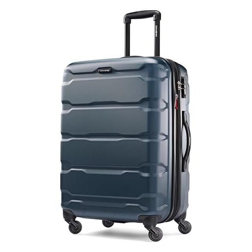 Samsonite omni pc hardside bagagli espandibile con ruote spinner, foglia di t (blu) - 68309-2824