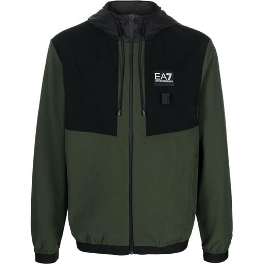 Ea7 Emporio Armani giacca con applicazione - verde