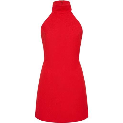 Rebecca Vallance abito corto chiara con scollo all'americana - rosso