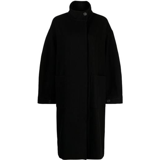 STUDIO TOMBOY cappotto lungo a collo alto - nero