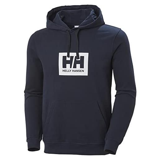 Helly Hansen uomo hh box hoodie, blu, xl
