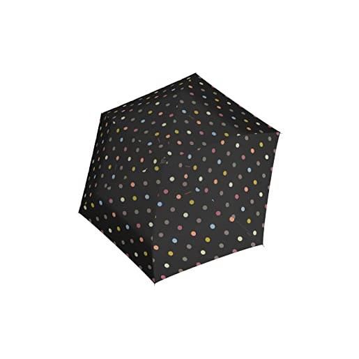 Reisenthel umbrella pocket mini - ombrello tascabile antivento piatto, leggero e resistente, apertura manuale, realizzato con bottiglie in pet riciclate, fantasia a pois
