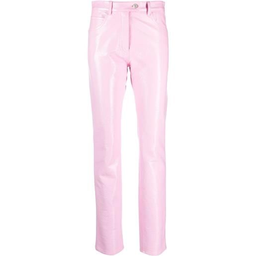 Courrèges pantaloni affusolati - rosa