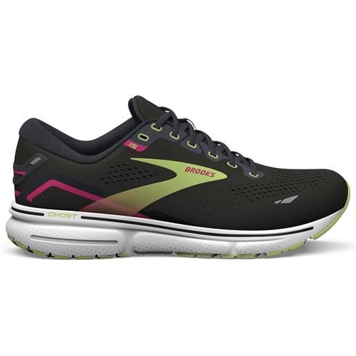 BROOKS scarpe neutre brooks ghost15 w nero/lime