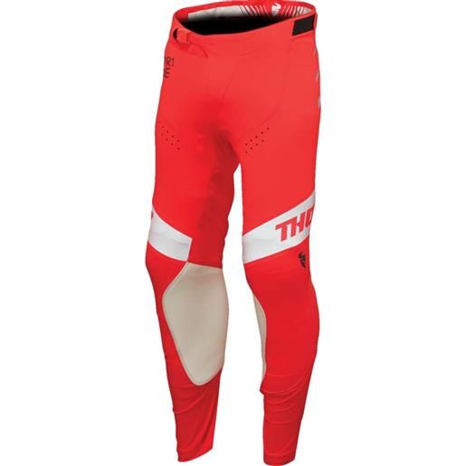 Thor pantalone moto cross enduro thor prime analog bianco/rosso