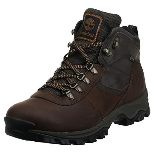 Timberland mt. Maddsen mid leather wp, stivali da escursionismo uomo, nero (black full grain), 46 eu