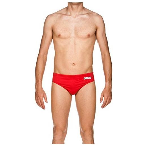 Arena solid slip nuoto, uomo, rosso (red/white), 70