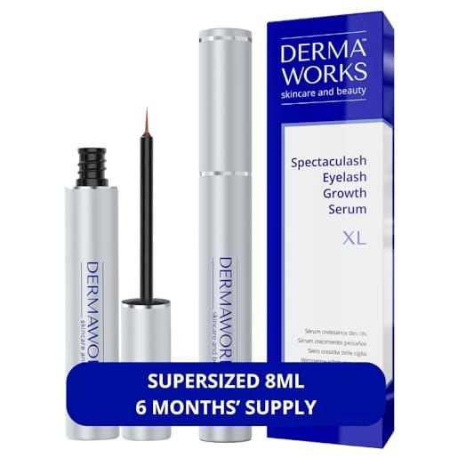 Dermaworks come visto su vogue uk - dermaworks spectaculash lash serum (xl) - siero per ciglia - siero per crescita ciglia per crescita e spessore - siero balsamo per ciglia per una rapida crescita delle ciglia