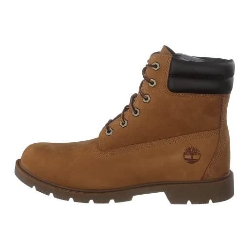 Timberland linden woods 6 inch wr, stivali donna, marrone wheat nubuck, 36 eu