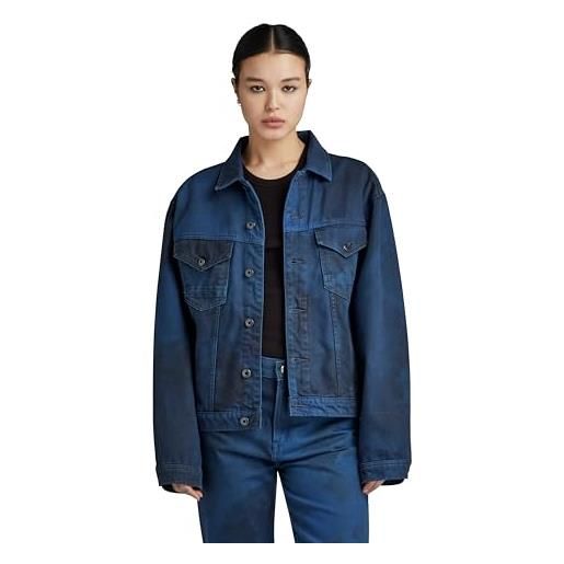 G-STAR RAW oversized jacket donna , multicolore (sea blue vintage denim wash gd d23643-d338-g266), xxs