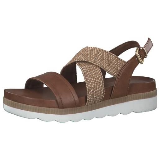 Marco tozzi donna 2-2-28401-28 sandalette, sandali, cognac ant com, 40 eu