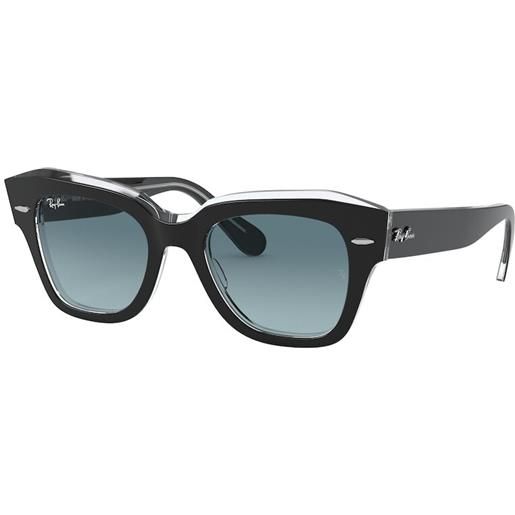 Ray Ban occhiali da sole ray-ban rb2186 state street 12943m nero su trasparente