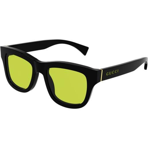Gucci occhiali da sole Gucci gg1135s 005 005-black-black-green 51 19
