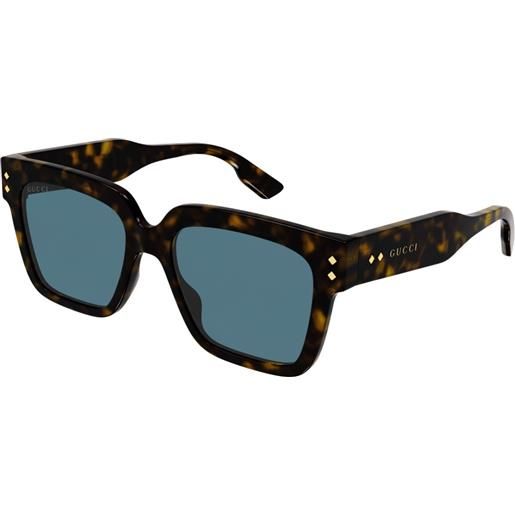 Gucci occhiali da sole Gucci gg1084s 002 002-havana-havana-light blue 54 18