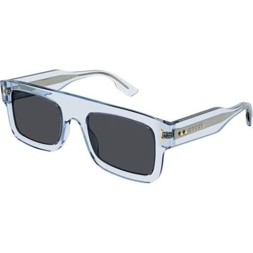 Gucci occhiali da sole Gucci gg1085s 004 004-light-blue-light-blue-grey 53 21