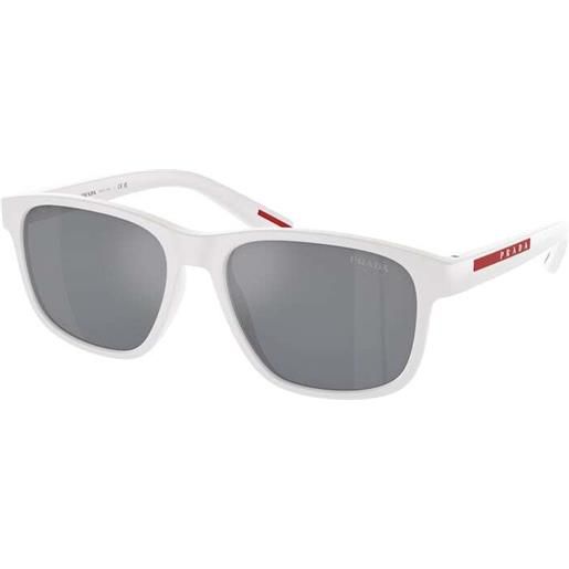Prada Linea Rossa occhiali da sole prada linea rossa ps 06ys twk40a bianco effetto gomma
