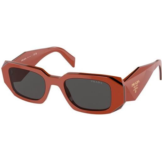Prada occhiali da sole prada pr 17ws 12n5s0 arancione/nero