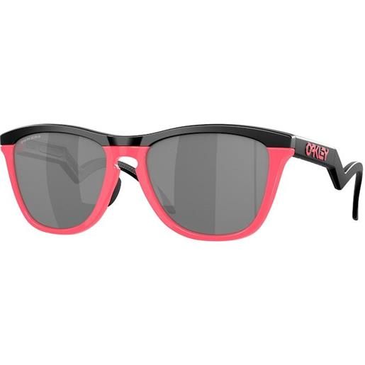 Oakley occhiali da sole oakley oo9289 frogskins hybrid 928904 nero opaco/rosa fluo