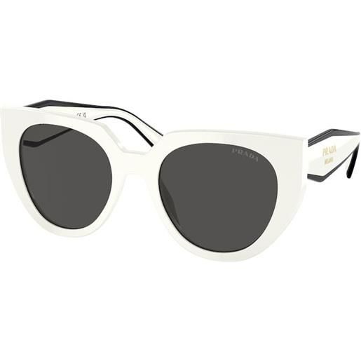 Prada occhiali da sole Prada pr 14ws 1425s0 bianco talco
