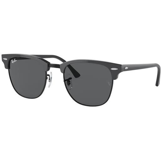 Ray Ban occhiali da sole ray-ban rb3016 clubmaster 1367b1 grigio su nero