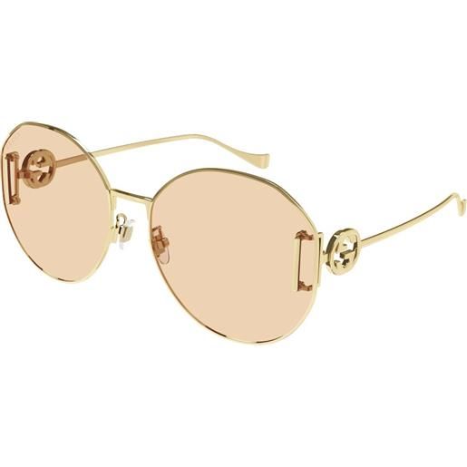 Gucci occhiali da sole Gucci gg1206sa 004 004-gold-gold-pink 63 18