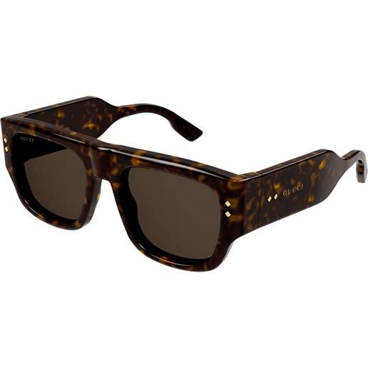 Gucci occhiali da sole Gucci gg1262s 002 002-havana-havana-brown 54 20