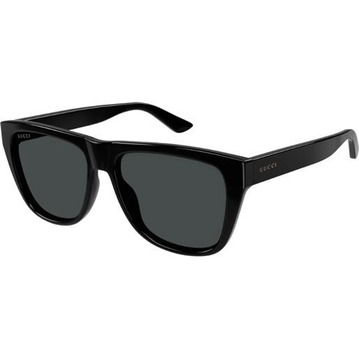 Gucci occhiali da sole Gucci gg1345s 001 001-black-black-smoke 57 16