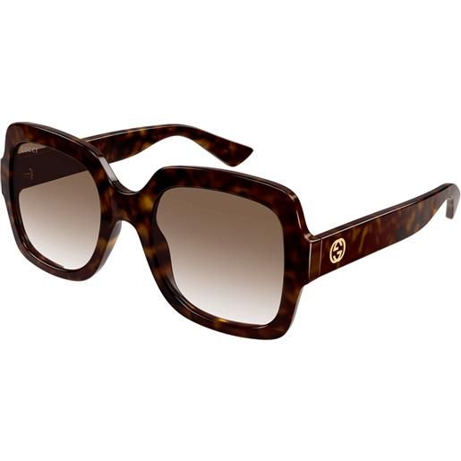 Gucci occhiali da sole Gucci gg1337s 003 003-havana-havana-brown 54 22