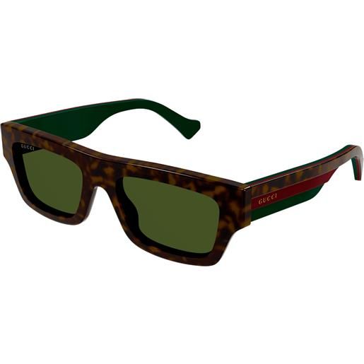 Gucci occhiali da sole Gucci gg1301s 002 002-havana-havana-green 55 19