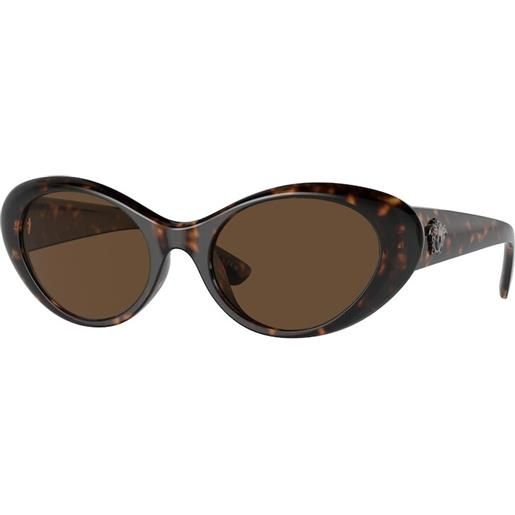 Versace occhiali da sole versace ve4455u 108/73 havana