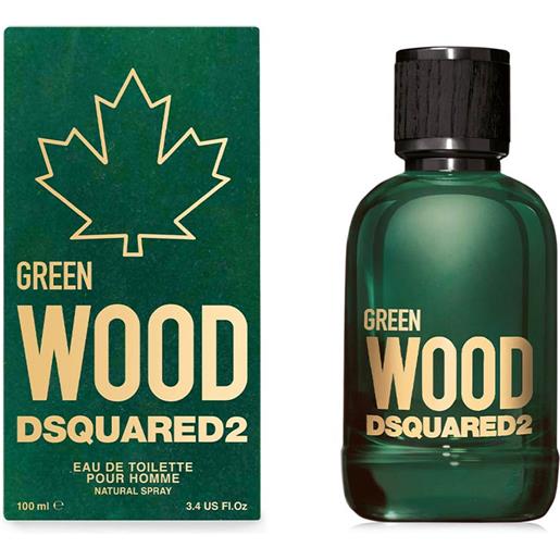 DSQUARED2 profumo dsquared green wood uomo edt 100 ml spray inscatolato