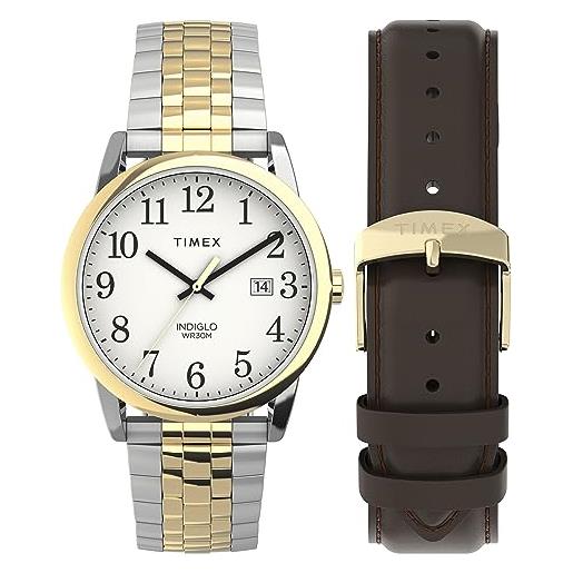 Timex orologio analogico al quarzo uomo con cinturino in acciaio inossidabile twg063100jt