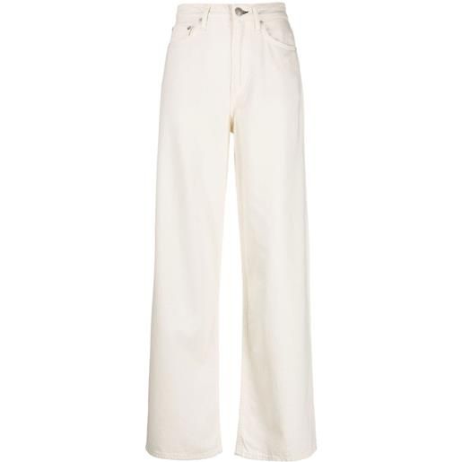 rag & bone jeans dritti a vita alta - bianco