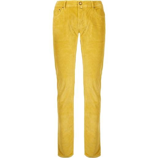 Jacob Cohen pantalone Jacob Cohen velluto mille righe golden yellow