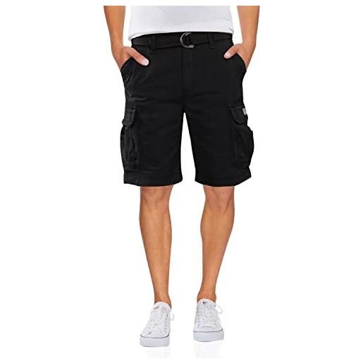 Unionbay pantaloncini cargo da uomo, con cintura, taglie grandi e alte - verde -