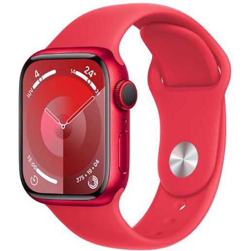 Apple series 9 gps+cellular sport band 41 mm watch rosso s-m