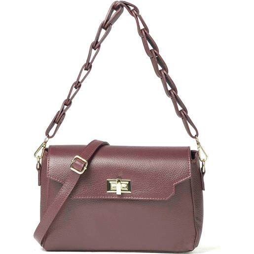 Melluso borsa con tracolla in pelle bordo bor931