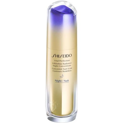 Shiseido lift. Define radiance night concentrate 80 ml siero notte concentrato che riduce il rilassamento cutaneo