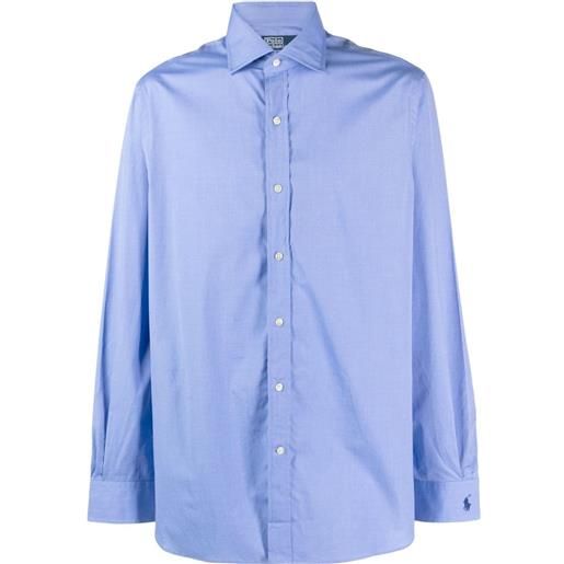 Polo Ralph Lauren camicia regent con ricamo - blu