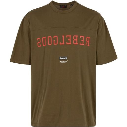 Supreme t-shirt undercover football olive - verde