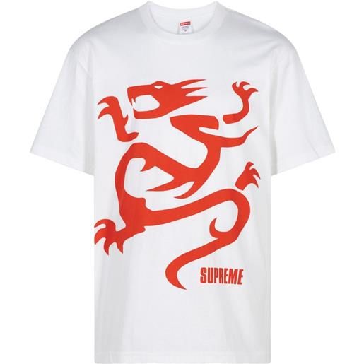 Supreme t-shirt mobb deep dragon - bianco