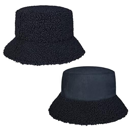 Seeberger cappello reversibile teddy fur da donna di tessuto taglia unica - bianco