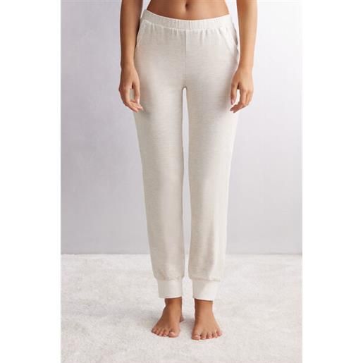 Intimissimi pantalone jogger in modal con lana baby it's cold outside naturale