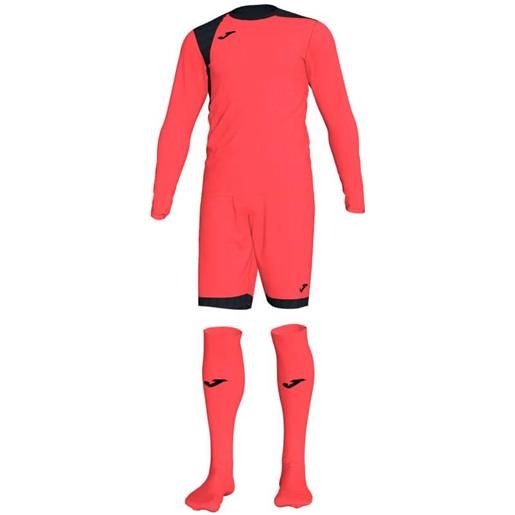 Joma set portiere zamora iv - corallo fluo