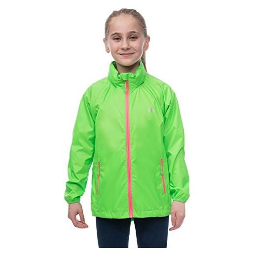 Mac in a Sac mini neon impermeabile giacca packaway (neon verde, 8-10 years)