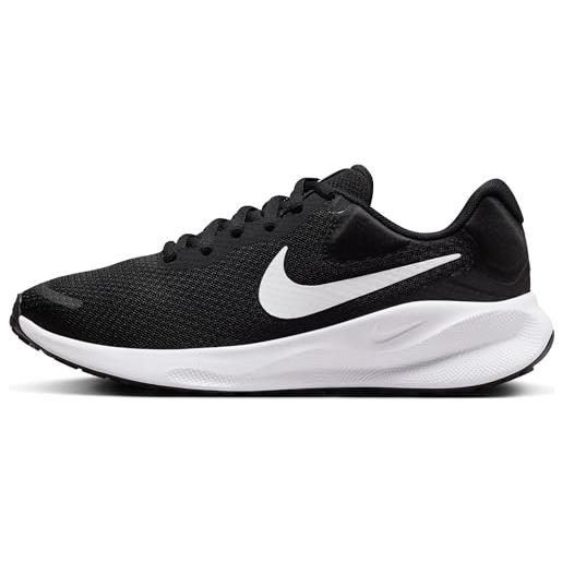 Nike revolution 6, scarpe da corsa donna, black/white, 38.5 eu