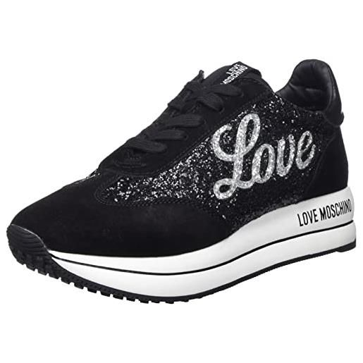 Love Moschino ja15384g1fjj2, sneaker, donna, multicolore, 35 eu