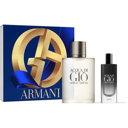 Giorgio Armani acqua di giò eau de toilette cofanetto regalo con parfum