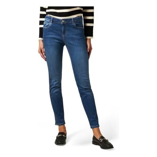 Oltre: jeans skinny con applicazione di strass blu. 42 stagione autunno inverno 2023